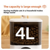Distributeur automatique intelligent d'aliments pour animaux de compagnie, résistant à l'humidité, pour chats et chiens, avec minuterie programmable LCD, conception non amovible, OEM ODM