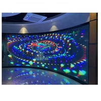 P3.91 P7.81 panneau led en verre couleur transparent affichage led intérieur