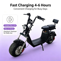 Scooter électrique tout-terrain 2000W Citycoco, moto à pneus larges, vitesse maximale de 60 km/h, scooter électronique à deux roues