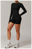 Ensemble de yoga sans couture trois pièces, tenue de sport décontractée à séchage rapide pour la course et le fitness, motif uni, vêtements ajustés à la taille