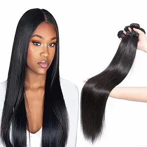 Hot selling cuticle aligned virgin remy double drawn hair bundle, brazilian human hair extension wholesale from China