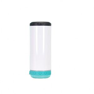 16Oz Stainless Steel Sublimation 4-In-1 Bluetooth Speaker Music Cup Dual Lid Beer Insulated Can Cooler With <b>USB</b> Charging <b>Plug</b> - Product Image 1