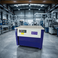Machine à cerclage PP haute performance pour table de travail, équipement de regroupement de cartons, machine à attacher les boîtes en carton pour la logistique industrielle