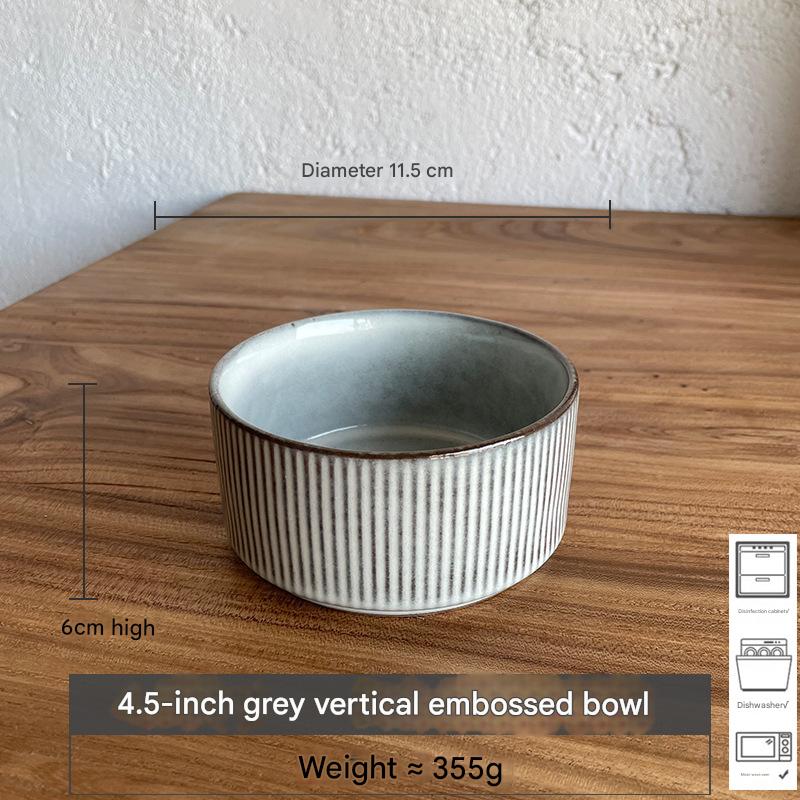 Gris: cuenco de 4.5 pulgadas