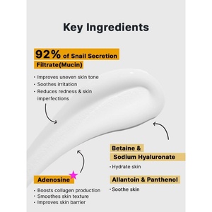 [Pour le Nigéria uniquement] [COSRX] Crème tout-en-un à la bave d'escargot 92 100g : crème gel rafraîchissante et hydratante à la mucine d'escargot pour la réparation de la peau - Product Image 3