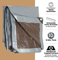 Bâche de camion robuste MILLION 160 g/m² en tissu enduit PE, rouleau avec œillets, bâche industrielle noire, bâche de protection imperméable très résistante