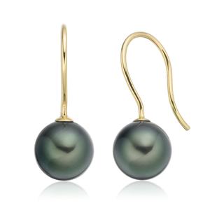 العصرية الأسود أقراط اللؤلؤ الإناث كامل مخصص 925 الاسترليني الفضة تاهيتي أقراط صغيرة من اللؤلؤ أقراط اللؤلؤ - Product Image 3