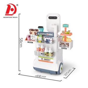 HUADA Set Giocattolo per Bambini con Carrello della Spesa e Registratore di <span class=keywords><strong>Cassa</strong></span>, <span class=keywords><strong>Giochi</strong></span> di Imitazione per Supermercato e Centro Commerciale - Product Image 2