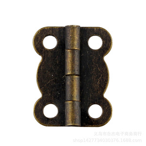 Bisagra de estilo antiguo 16x12mm G81 de hierro para muebles, para montaje en superficie de caja de madera - Product Image 3