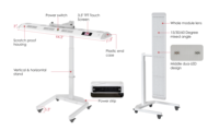 BioMol OEM/ODM 7 Wevelengths 450/610/630/660/810/830/850nm dispositif infrarouge lampe de thérapie par la lumière rouge panneau lit pour tout le corps