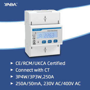 Üç fazlı DIN ray-dijital enerji ölçer kilowatt-saat elektrik gücü kilowatt-saat metre ile monte LCD ekran - Product Image 6