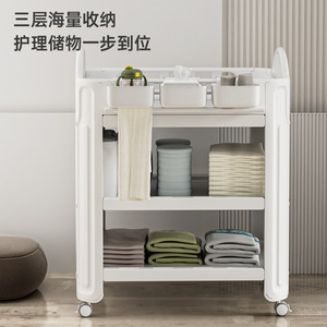 Mesa <span class=keywords><strong>cambiador</strong></span> de pañales para bebé al por mayor, mesa de lactancia Baby Touch, <span class=keywords><strong>cambiador</strong></span> móvil sencillo y económico, estante de baño para recién nacidos, móvil para cuna de bebé - Product Image 4