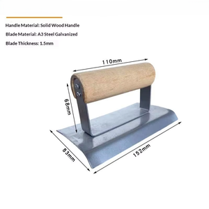 Frattazzo Multiuso per Bordi in Cemento e Taglierina per Giunti Antiscivolo per Operai Edili Uso Universale - Product Image 2