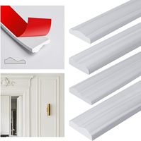 Moulures décoratives de style moderne pour mur de maison, moulures en PS laminées avec film doré, cadre photo