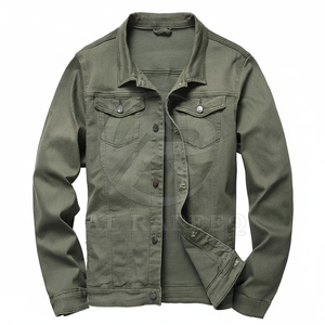 Veste en jean à bas prix de haute qualité avec logo personnalisé imprimé pour hommes veste en jean personnalisée grande taille pour hommes - Product Image 1