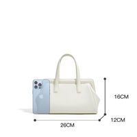 Pochette de luxe en cuir véritable GL avec fermeture éclair, souple, durable, écologique, imperméable et légère pour femme – Tendance estivale