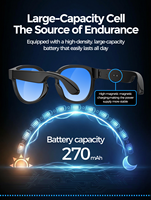Gafas de Traducción Inteligentes con Carga Magnética, Grabación de Video HD, Asistente de Voz, Auriculares Deportivos Inteligentes