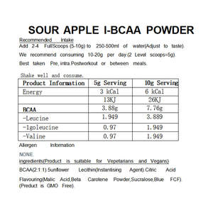 Supplément instantané de poudre d'acides aminés à chaîne ramifiée végétalien (<span class=keywords><strong>IBCAA</strong></span>) 2:1:1 pour le grand public et les athlètes. - Product Image 2
