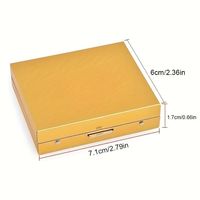 Ensemble de 5 dés métalliques personnalisés de haute qualité et durables avec étui, finition dorée brillante, pour jeux de société, TRPG, jeux de table, RPG