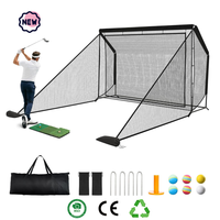 Filet de frappe de golf professionnel 10x7ft 7x7ft, robuste avec cadre en acier renforcé et filets latéraux pour l'entraînement en extérieur