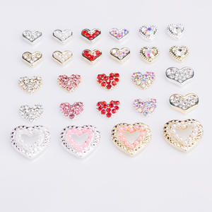 เครื่องประดับเพชรเทียมแก้วคริสตัลรูปหัวใจมาใหม่ล่าสุดสำหรับเครื่องประดับอัลลอยเครื่องประดับสุดเก๋เล็บ - Product Image 3