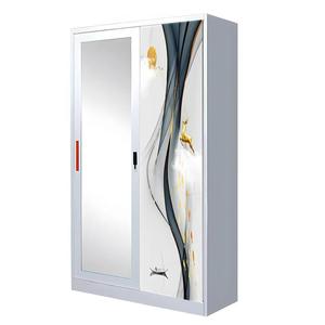 Chambre à coucher Armoire en métal <span class=keywords><strong>2</strong></span> portes coulissantes armoire almirah - Product Image 3