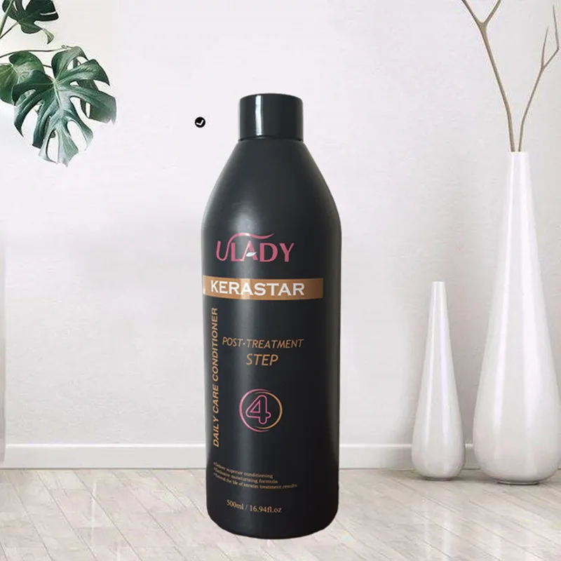 home use after brazilian keraitn treatment care shampoo and conditioner with Hydrolyzed Keratin