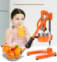 Presse-agrumes manuel en acier inoxydable, vente chaude, pour voiture et hôtel, qualité commerciale, capacité de 1,5 L, pour presser les fruits et les grenades