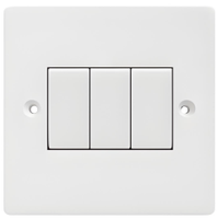 Panel Táctil Eléctrico Clásico Serie Blanca 1, Interruptor de Pared ABS de 10A, Control de Timbre, Clasificación IP20, Diseño Contemporáneo, Duradero
