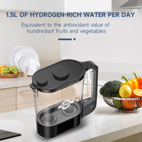 Bouilloire à eau active 2L riche en hydrogène Ioniseur à double électrolyse Machine à eau à hydrogène H2 pur