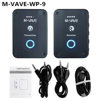 M-vave-Écouteurs WP-9 2.4G sans fil rechargeables avec fonction muet, 3 récepteurs, bouton de volume, accessoires audio et vidéo