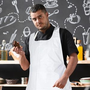 Tabliers jetables en plastique, bavoirs imperméables pour adultes, pour la cuisine, les loisirs créatifs, les tâches ménagères, la <span class=keywords><strong>peinture</strong></span> et les salons - Product Image 2