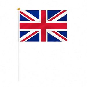 ธงมือถือขนาดเล็กทำจากโพลีเอสเตอร์ขายส่ง ธงอังกฤษแบบโบกมือพร้อมด้ามพลาสติก - Product Image 2
