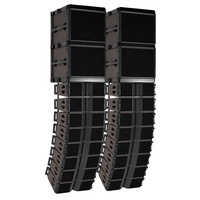 Sistemas de Audio PA para Auditorios, Gimnasios y Escenarios al Aire Libre, Amplificador de Potencia Portátil de 16 Canales con Tecnología Line Array, Resistente al Agua IPX5