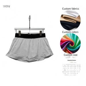 Falda Deportiva Asimétrica para Mujer con Bolsillos, Casual, Fresca, Transpirable, Ligera, Cintura Natural, Anti-reflejo, Diseño Sólido - Product Image 1