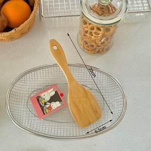 Bamboe Antiaanbaklaag Gebogen Spatel <span class=keywords><strong>Set</strong></span> Hogetemperatuurbestendig Huishoudelijk Keukengereedschap Voor Frituren Zonder Schilderen - Product Image 6