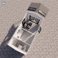 Maison préfabriquée moderne pliable et portable de 10, 20, 30 ou 40 pieds, maison modulaire de luxe en conteneur avec 2, 3 ou 4 chambres