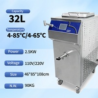 Pasteurisateur Commercial HTST Mvckyi 32L en Acier Inoxydable pour Lait et Yaourt, Machine de Refroidissement Automatique 100L/h