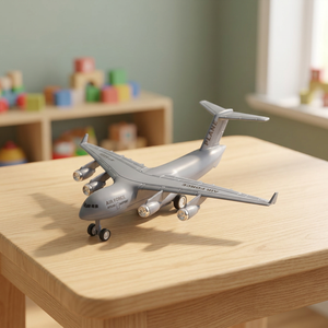 Avion de transport de l'armée de l'air, modèle de jouet en métal moulé sous pression 1:144, pour enfants de 8 à 13 ans, avion télécommandé unisexe - Product Image 2