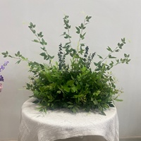 Nieuwe op maat gemaakte bruidsbloemen looppad 60 cm wit groen bloemenrij voor bruiloft decoratie