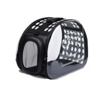 Vente en gros d'usine sac à dos de transport pour animaux de compagnie capsule spatiale conception de mousse transparente fermeture éclair portable en cuir PU EVA transportant des chats chiots