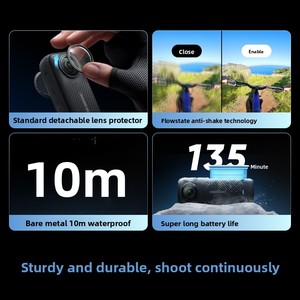 Insta360 X4 8K 360. Caméra d'action étanche panoramique pour le sport avec stabilisation IA, capture immersive 8K 360. Vidéo avec Ultra-w - Product Image 5