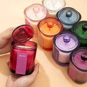 Velas Aromáticas AIKUN de 8*9cm, 150g, Cera de Soya, Marca Reconocida, en Frasco de Vidrio de Color, Velas Perfumadas para Aromaterapia - Product Image 1