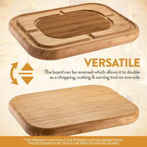 Gỗ <span class=keywords><strong>Butchers</strong></span> Khối, Tre Hữu Cơ Cạnh Sống Thớt, Nhà Bếp Đa Chức Năng Thớt Gỗ - Product Image 6