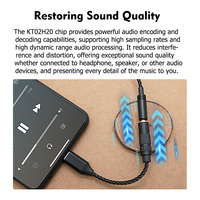 Adaptateur audio TYPE-C vers 3,5 mm, puce CB1200, DAC 384 kHz/32 bits, câble décodeur audio HIFI pour casque IEM, compatible Android, Windows, HarmonyOS