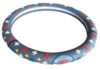 Housse de volant de voiture en cuir populaire pour volants à 4 branches, toutes saisons et fonction antidérapante. Vendu directement par le fabricant