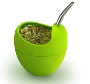Mayorista Mateo Silicona Yerba Mate Calabaza Té Juego De Tazas De Calabaza Con Bombilla De Acero Inoxidable - Product Image 3
