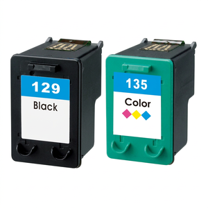 Cartouche d'encre compatible 129 135 noire haute capacité pour imprimantes HP - Product Image 1