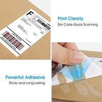 A4 A3 8.5*11 feuille d'autocollant en papier autocollant imprimable amovible et réutilisable en vinyle pour jet d'encre Laser jet