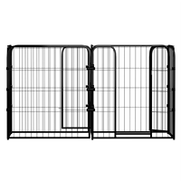 Cage pour animaux durable et facile à assembler, construction métallique, résistante à l'eau et imperméable pour une utilisation en extérieur